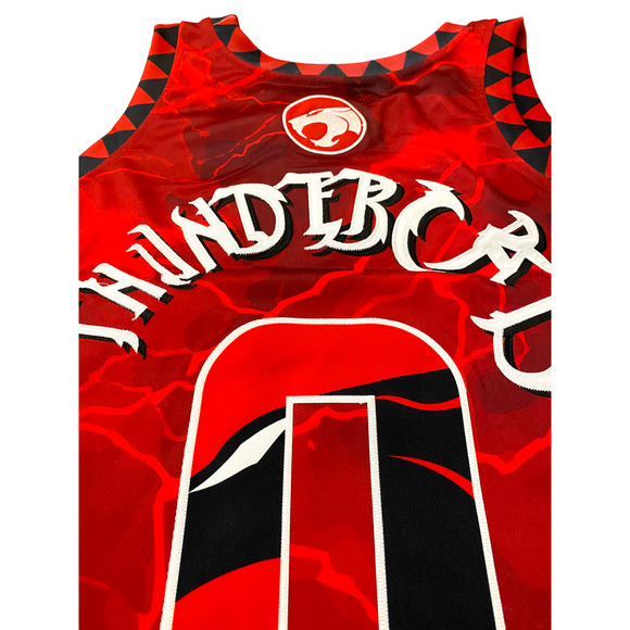 ThunderCats Men's Headgear Classics Premium Embroidered Basketball Red Jersey - Picture 5 of 6